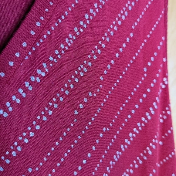 MAURICES Modal Red TANK with metallic gold painted accents size XXL - Picture 6 of 8